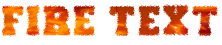 fire text signature style